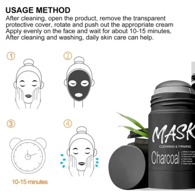 Best Product Face Charcoal Facial Clay Mask Stick Pore Detox Black Charcoal SPA and Beauty Gift for Women OEM