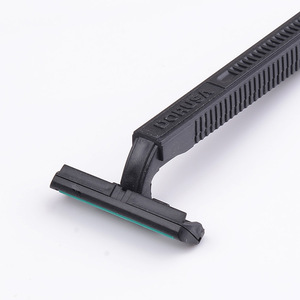black handle straight razor twin blade shaving razor