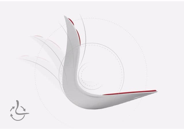 Curble Wider_Red, Best posture corrector chair with back a supporter working by leverage movement