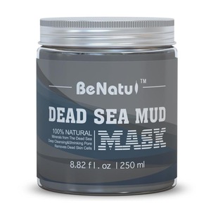 Dead Sea Mud Mask 100% Natural Mineral - Best Facial Cleanser, Pores Minimizer, Acne Reducer, Blackhead Remover for Face &amp; Body