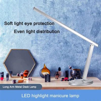 Desk Use Nail Manicure Light Slim-Line LED Nail Table Lamp for Salon Reception Manicure Table Nail Salon Furniture