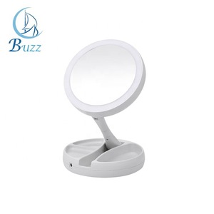 Double Sided Magnification LED Makeup Mirror with Light