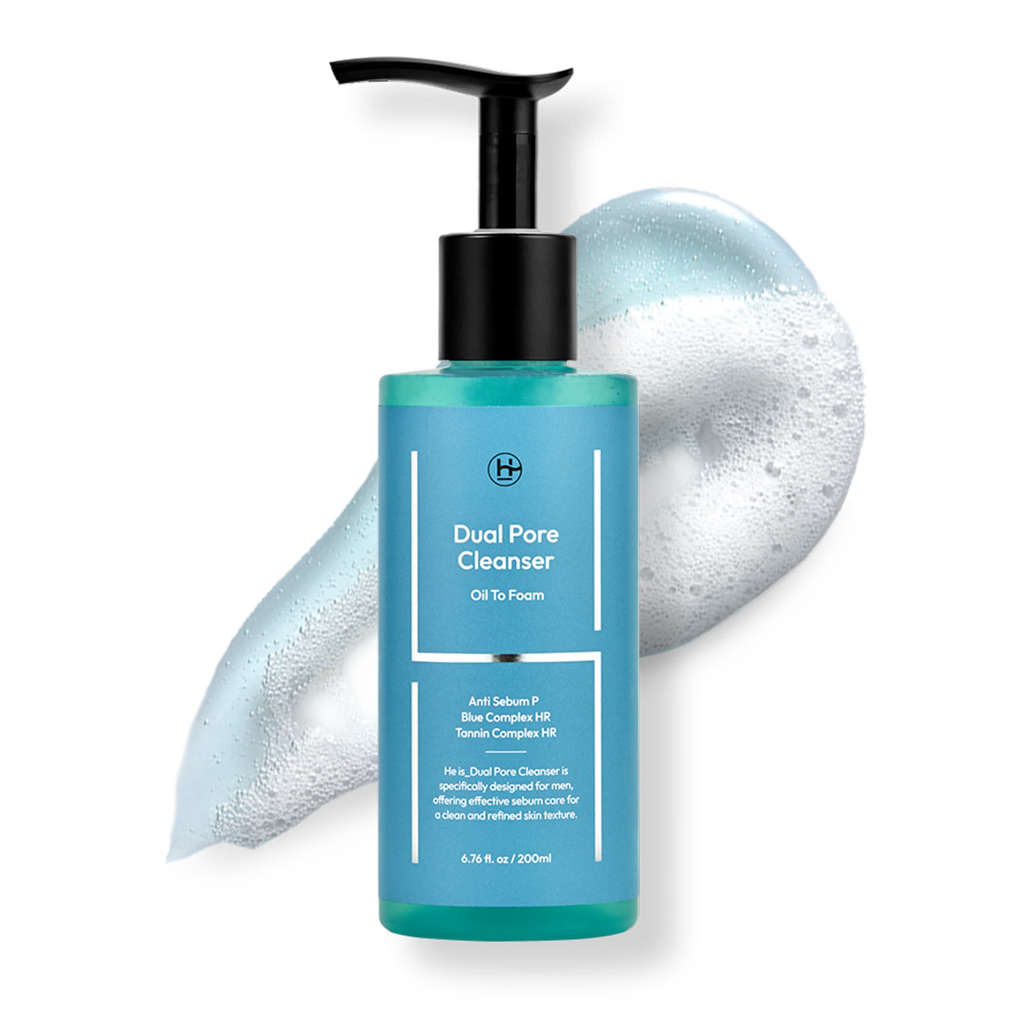 Dual Pore Cleanser, Oil to Foam Daily Facial Wash, Exfoliating Salicylic Acid &amp; Deep Pore Cleansing