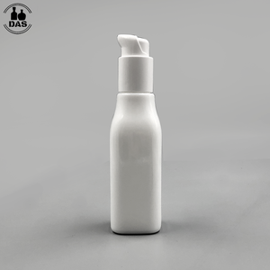 Empry 100ml serum dispenser cosmetic packaging white airless glass pump bottle