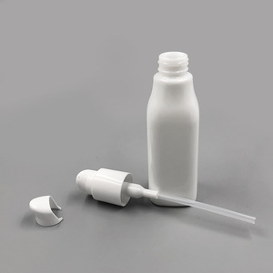 Empry 100ml serum dispenser cosmetic packaging white airless glass pump bottle