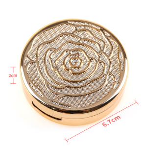 Face Makeup Natural Look High Grade Metal Case Waterproof Single Pressed Powder Compact