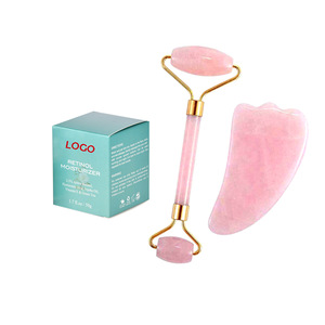 Factory direct supplier anti aging retinol cream and natural rose quartz jade roller