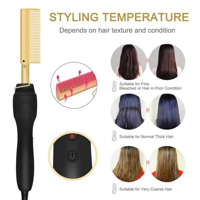 Flat Irons Electric Hair Brush Straightening Flat Iron