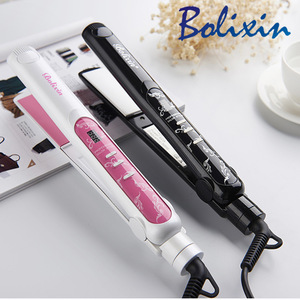 Free sample ionic flat iron with digital display power cable for hair straightener