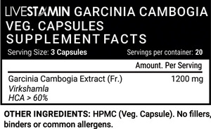 Garcinia Cambogia Extract 60 % HCA weight loss slimming capsules appetite suppressant GMP ISO