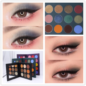 High Pigment Private Label Magnetic Diy Eyeshadow Palette Pressed Glitter Eyeshadow