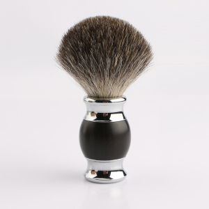 High Quality Black Wooden Handle Shaving Brush Badger Hair Shaving Set