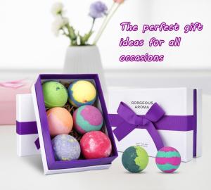 High quality hot selling premium bath bomb gift set rose bath bomb