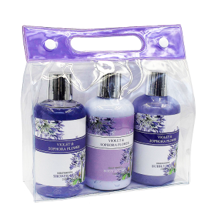 holiday shower gel bubble bathand body care gift set