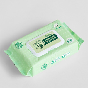 Hotsale disposable cleaning face wipe OEM alcohol free wet tissue paper personal care baby wet wipe