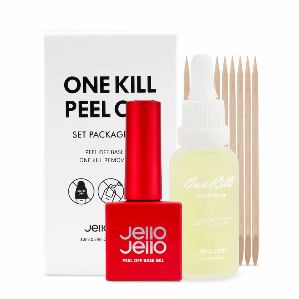JelloJello Peel-off base+One-kill remover SET