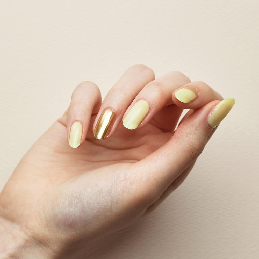 KEEPU CUSTOM NAIL STRIP VANILLA LATTE MIRROR POWDER