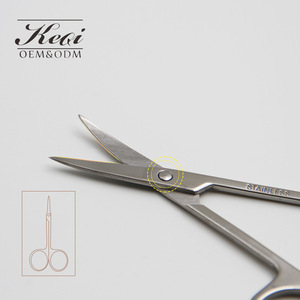 KQ4027 makeup scissors stainless steel eyebrow scissors