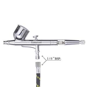 LinhaivetA gravity feed custom airbrush kit spray gun cake machine nails art set