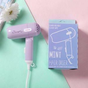 Mini Portable Hair dryer, 2-Speed Energy-Saving Folding Electric Hair Dryer With Collecting Nozzle Low Noise Hair dryer