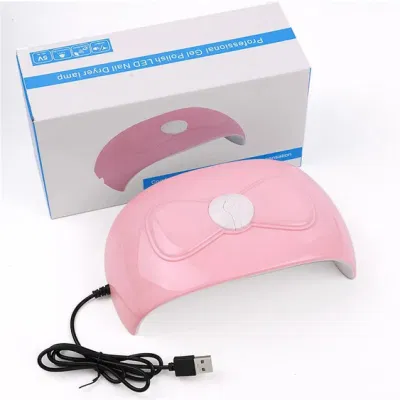 Nail Bowknot Phototherapy Machine Quick Dry Nail Lamp LED Portable Nail Polish Gel Baking Lamp Suitable for Beginners Tools