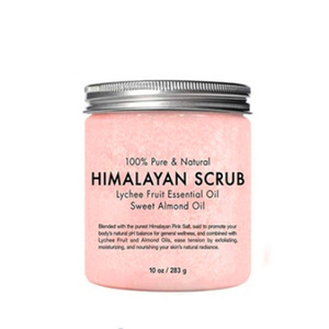 natural organic private label almond Himalayan Pink facial/body scrub organic