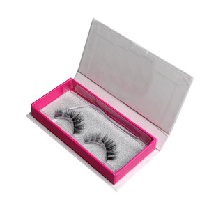 New arrived round case eyelash very soft natural false 3d mink lashes custom eyelash packaging