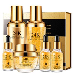 OEM Korean Cosmetics Set Whitening Lightening Luxury SkinCare Set 24k Gold Organic Private Label Skin Care Set