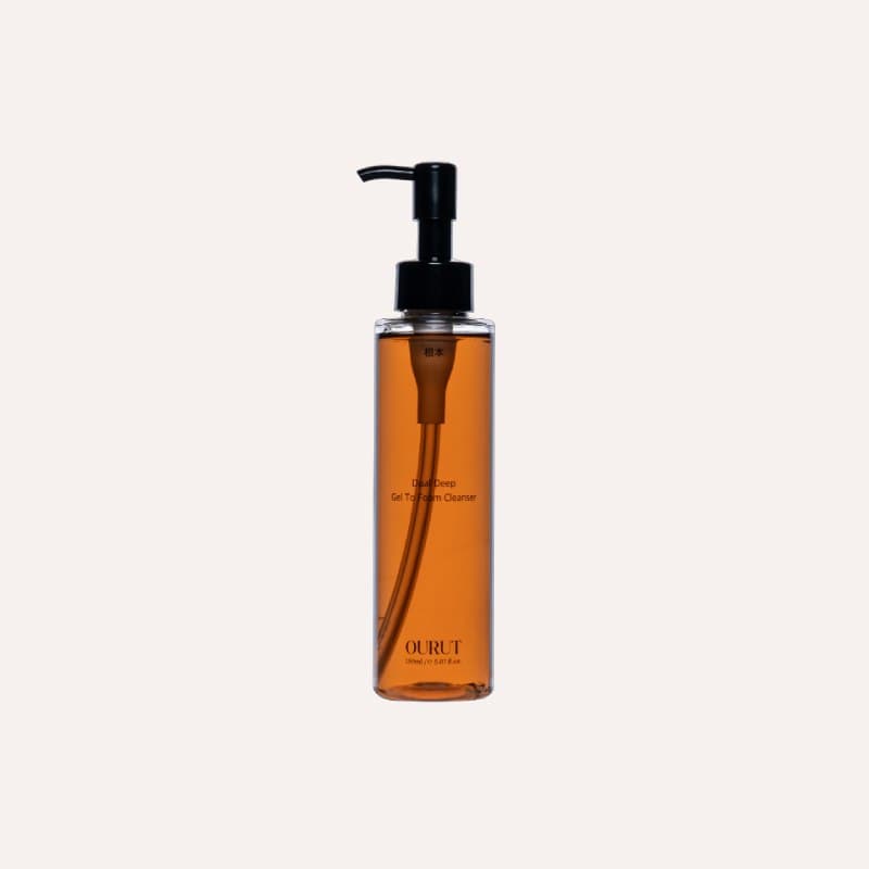 OURUT Dual Deep Gel-to-Foam Cleanser 150ml