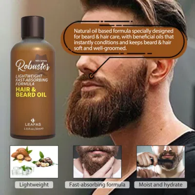 Private Label Beauty Products Hair Products Lightweight Fast-Absorbing Essential Oils Organic Natural Hair & Beard Oil