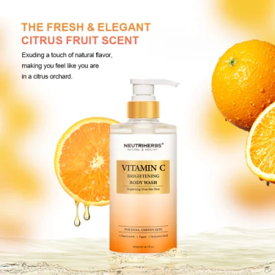 Private Label Brightening Age Embrace Moisturizing Smoother Vitamin C Body Wash