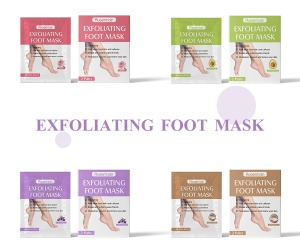 Private Label Lavender Peeling Mask Feet Skin Care Socks Exfoliating Foot Mask
