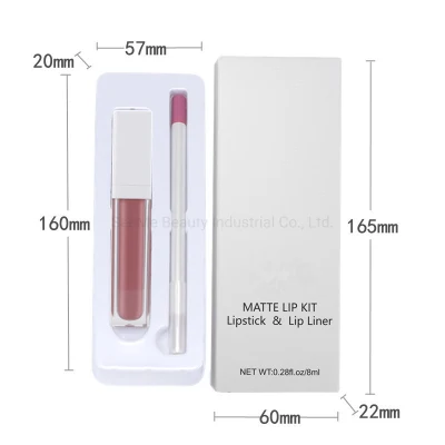Private Label Makeup Waterproof Matte Liquid Lipstick Lip Liner Kit Set