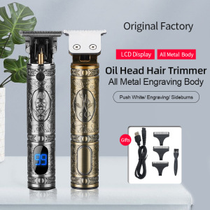 Professional Cordless Rechargeable wireless barber hair clipper Men resuxi suttik custom logo OEM ornate Electric Hair Trimmer