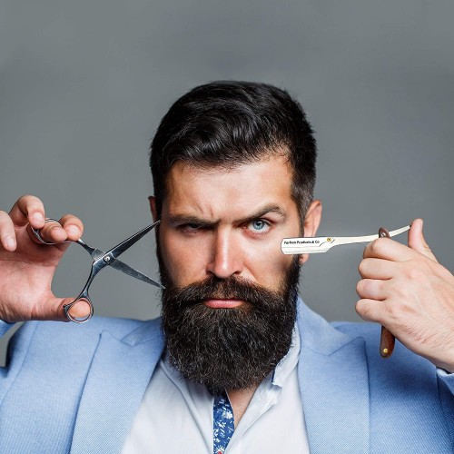 Professional Razor Barber Salon Straight Cut Throat Shaving Full Stainless Steel