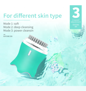 Sonic Spin Cleanser Electric Cleaning Silicone Facial Cleansing Brush