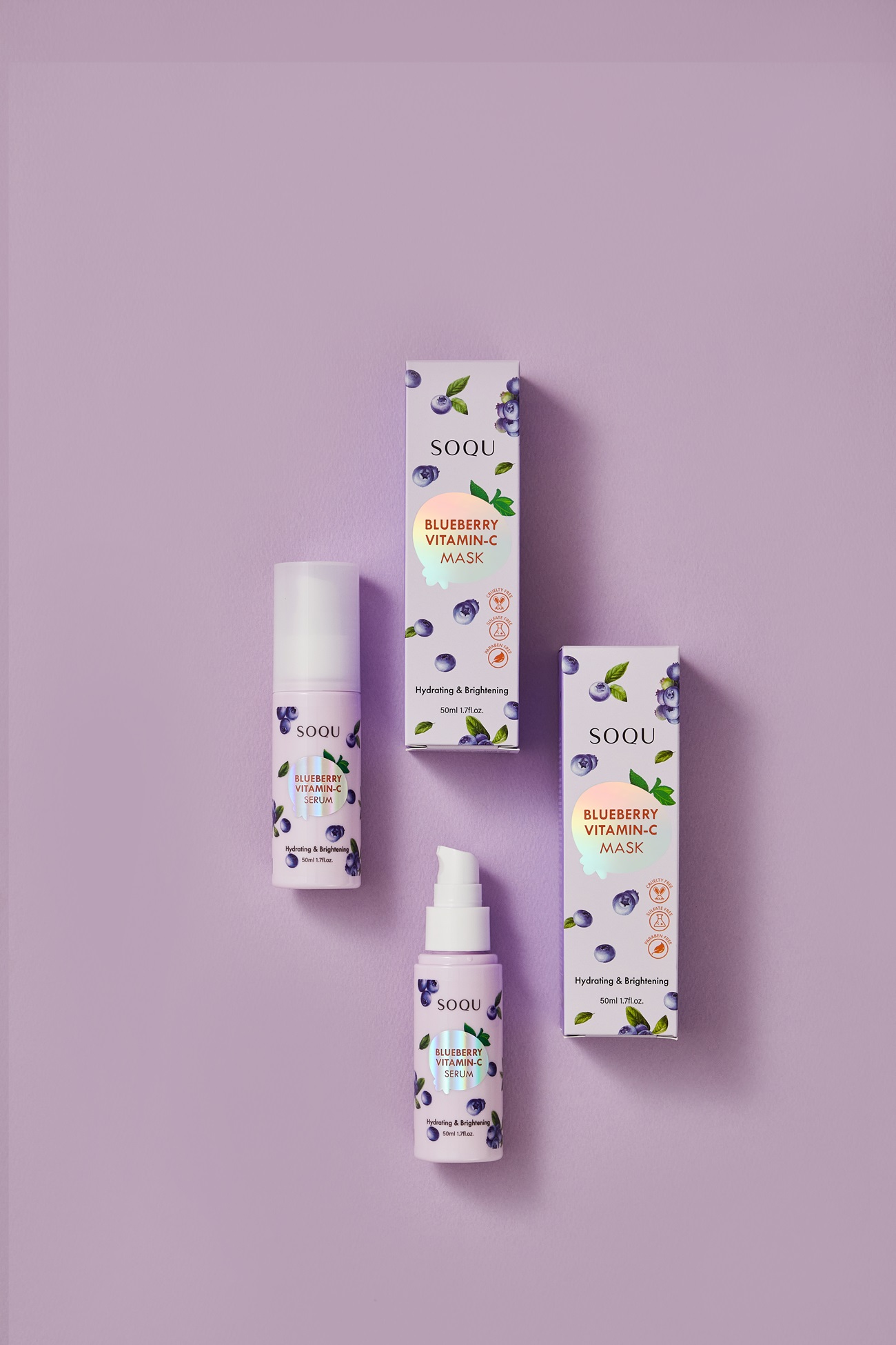 SOQU BLUEBERRY VITAMIN C Lines(Cream, Serum, Mask)