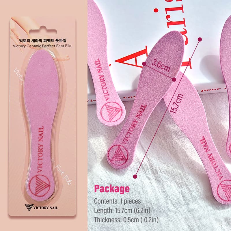 Victory Ceramic Perfect Pink Foot File/ foot exfoliator