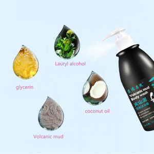 Volcanic Mud Body Wash 250ml Which black wash which lasts fragrance shower gel Organic natural whitening body wash