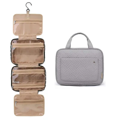 Water-Resistant Mens Women Makeup Cosmetic Organization Travel Bag Toiletry with Hanging Hook