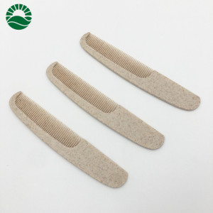 Wheat straw wholesale hotel distributes hair comb cheap and personalized disposable plastic hotel comb