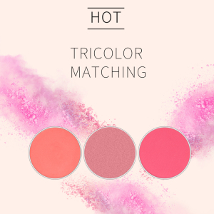 Wholesale High Quality Single Color Blush Pan No Logo 3 Colors Blush Palette