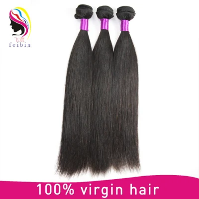 Wholesale No Synthetic Unprocessed Raw Natural Indian Straight 100% Human Hair Bundles