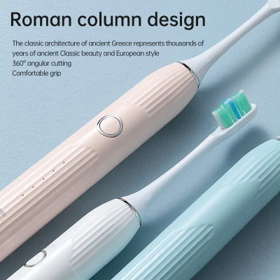 Wireless Rechargeable Blue Light LED Sonic Electric Toothbrush