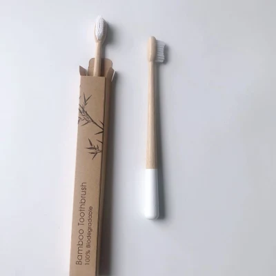 Zero-Plastic New Round Handle Bamboo Toothbrush