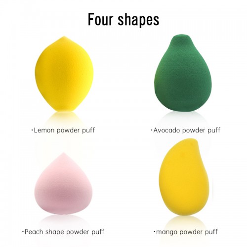 Customized color logo wholesale quality a variety of sizes custom super soft makeup egg microfiber beauty sponge powder puff OEM generation processing