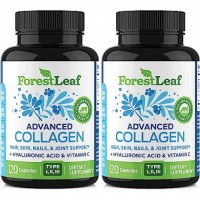 ForestLeaf - Collagen Pills with Hyaluronic Acid & Vitamin C - Reduce Wrinkles