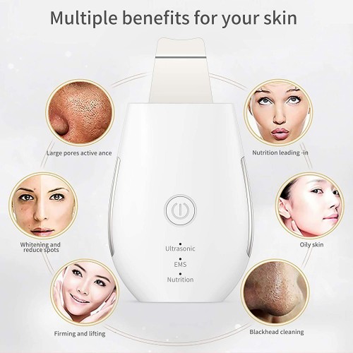 Productos Mas Vendidos Portable Facial Cleaning Skin Scrubber Ultrasonic Beauty Apparatus