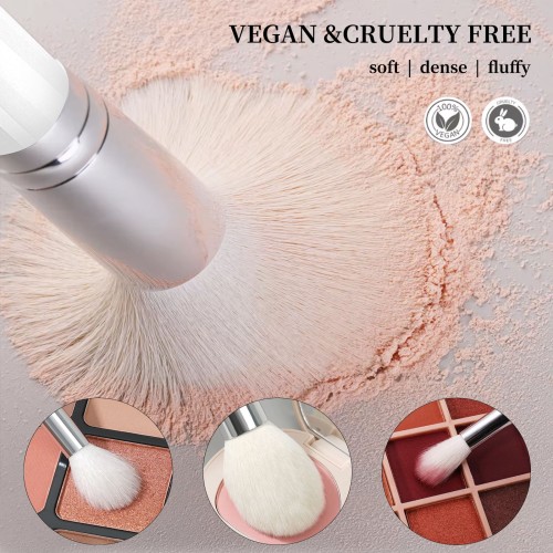 Makeup Brush Set High Quality Vegan Cruelty Custom Logo Available Perfect for Professional Makeup Artists Retail Stores