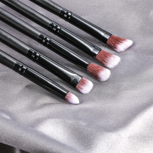 14pcs Makeup Brush Set with Black Handle Soft Synthetic Hair Foundation Powder Contour Eyeshadow Blending Brushes Cosmetic Kit